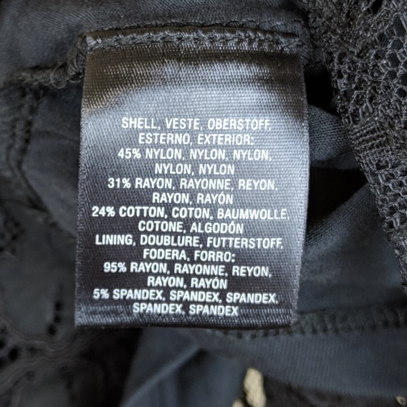 Meadow Rue Stargazer Peplum Black Peplum Top sz M - Picture 4 of 8